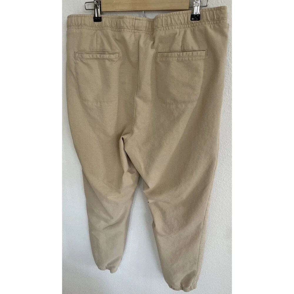 Weatherproof Vintage Men’s Cotton Stretch Jogger Pants Beige Khaki Size XL
